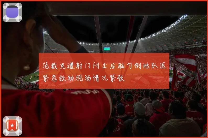 范戴克遭射门闷击后脑勺倒地队医紧急救助现场情况紧张